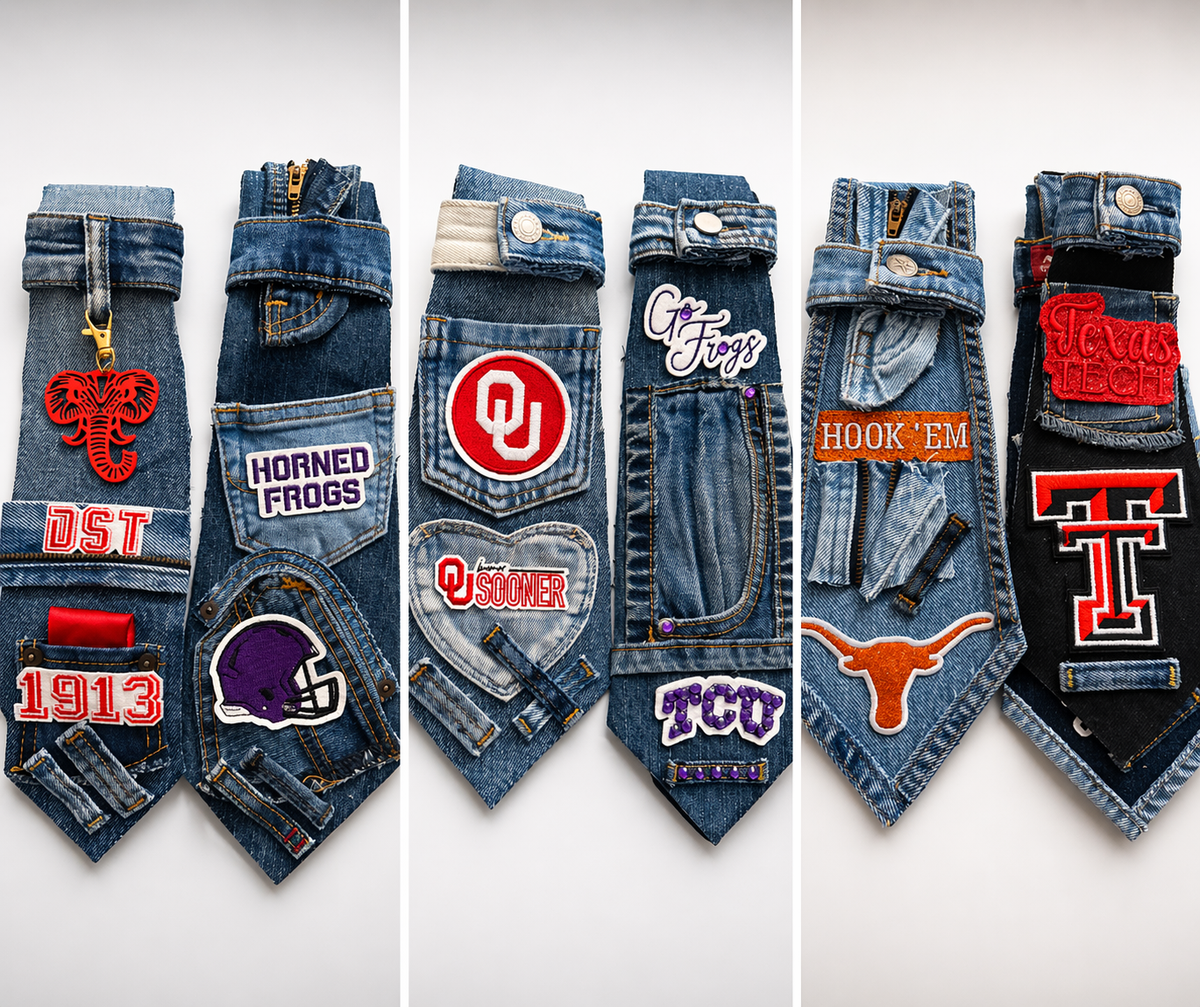 🎓 College-Themed Necklace Ties