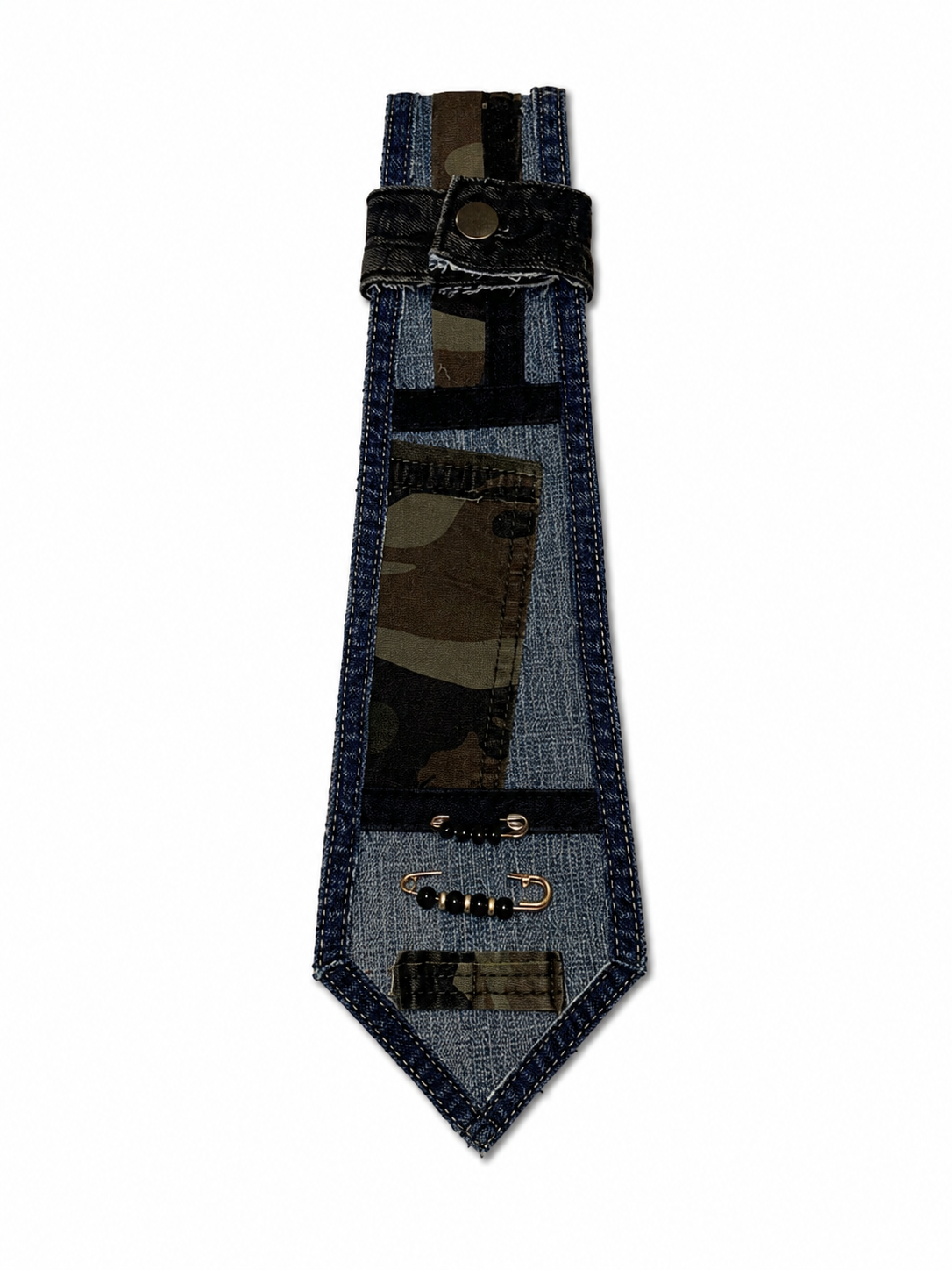 Black Pinned Camo Tye