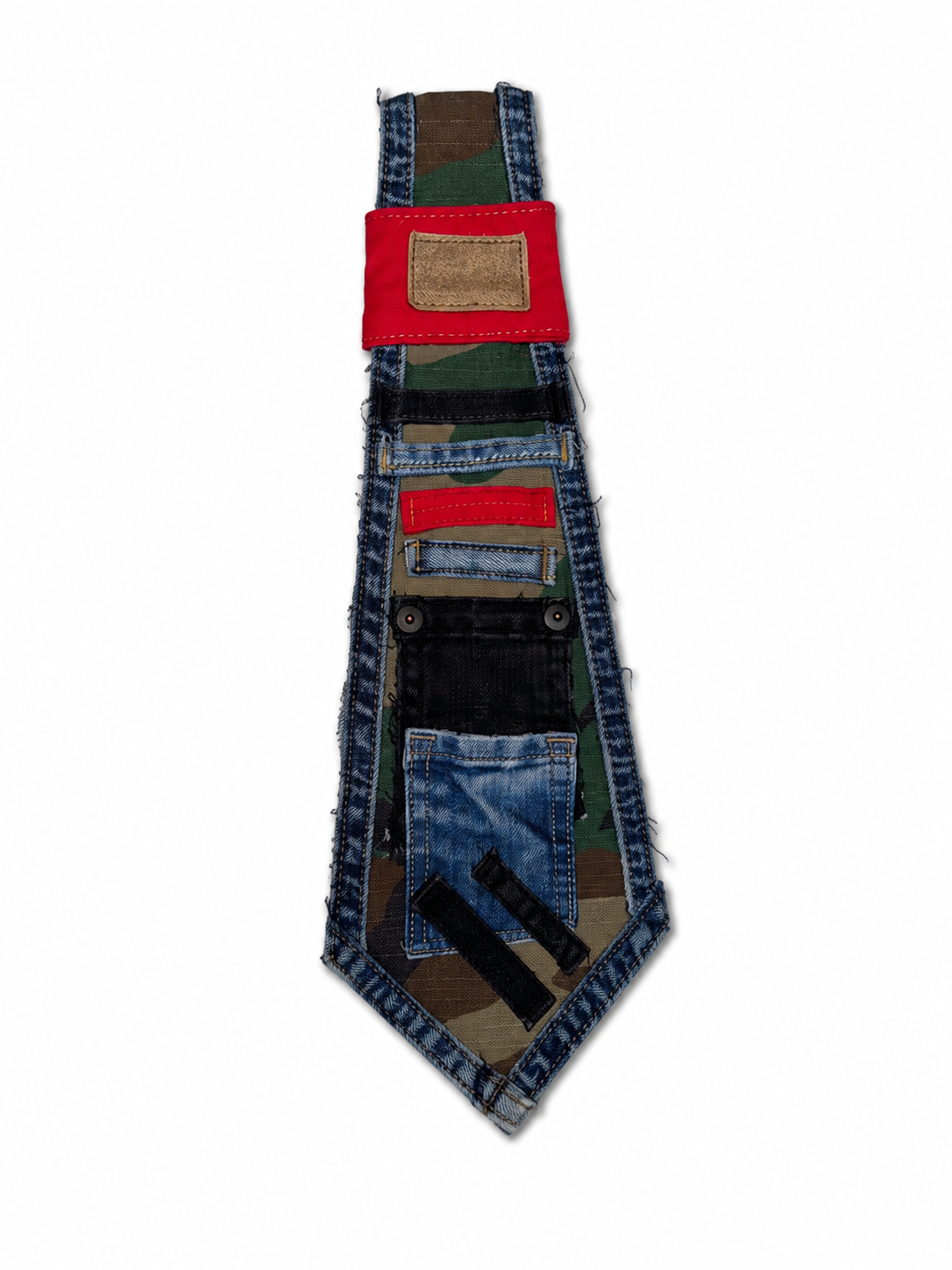 Red Accent Camo Tye