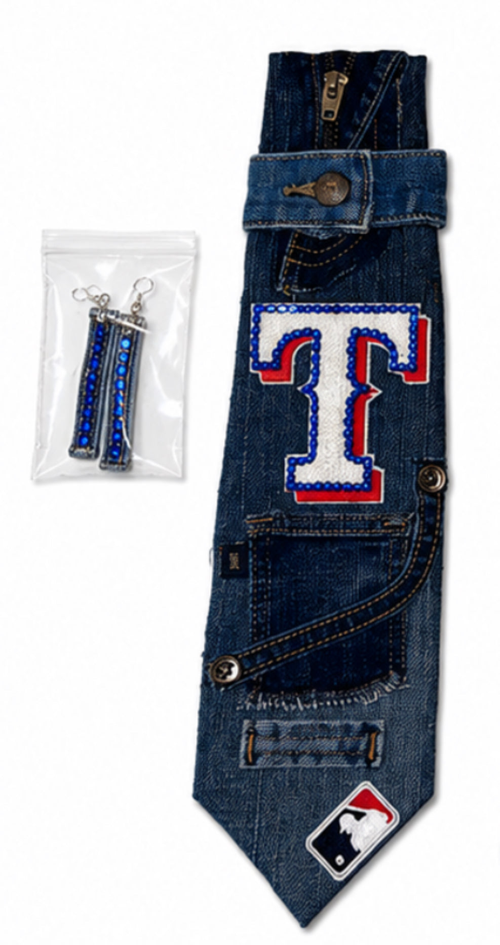 Rangers Earrings Tye Set